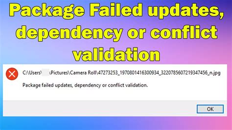 conflict bewteen 2 packages failed